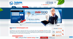 Desktop Screenshot of exclusivepapers.com