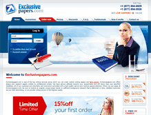 Tablet Screenshot of exclusivepapers.com